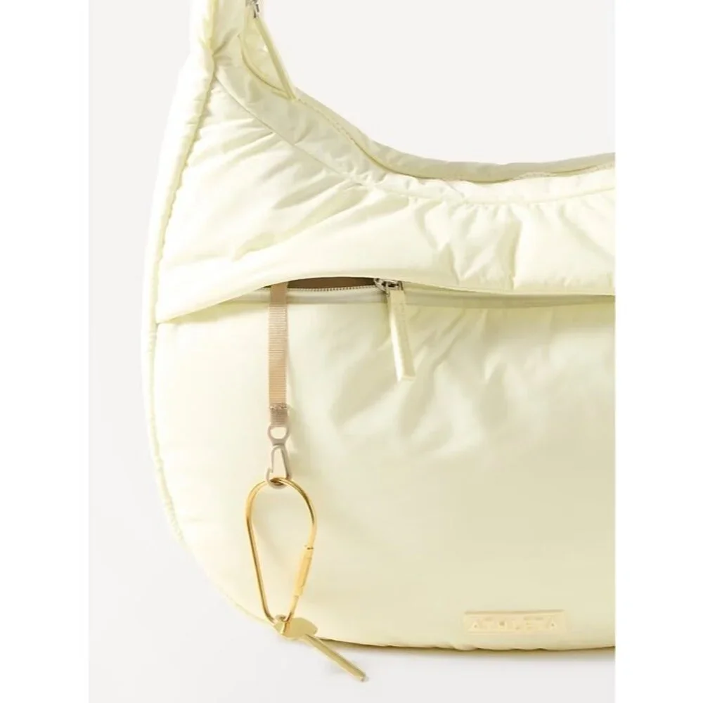 Athleta All About Medium Crossbody Hobo Bag Glow Yellow